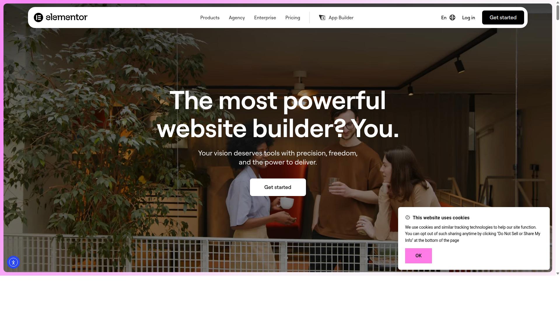 Elementor AI website