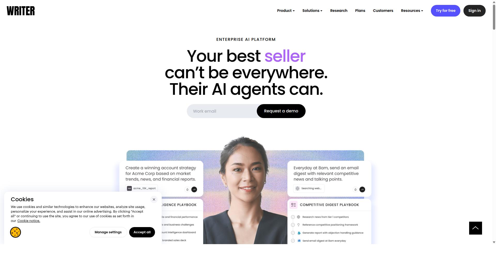 Writer.com website